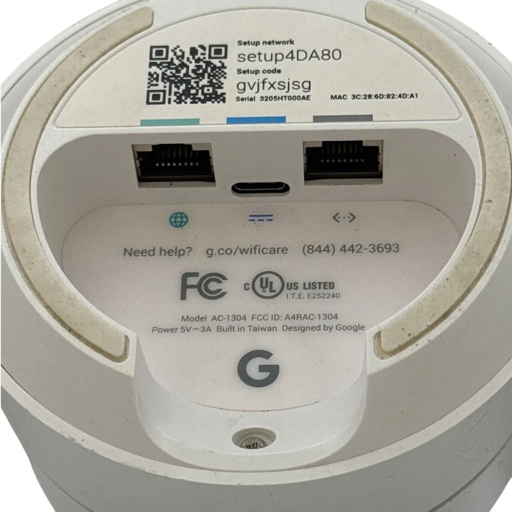 Lot of 3 Google WiFi Dual-Band AC1200 Mesh Router AC-1304 No Power Cord